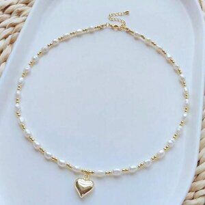 18K Gold Plated and Cultured Pearl Necklace